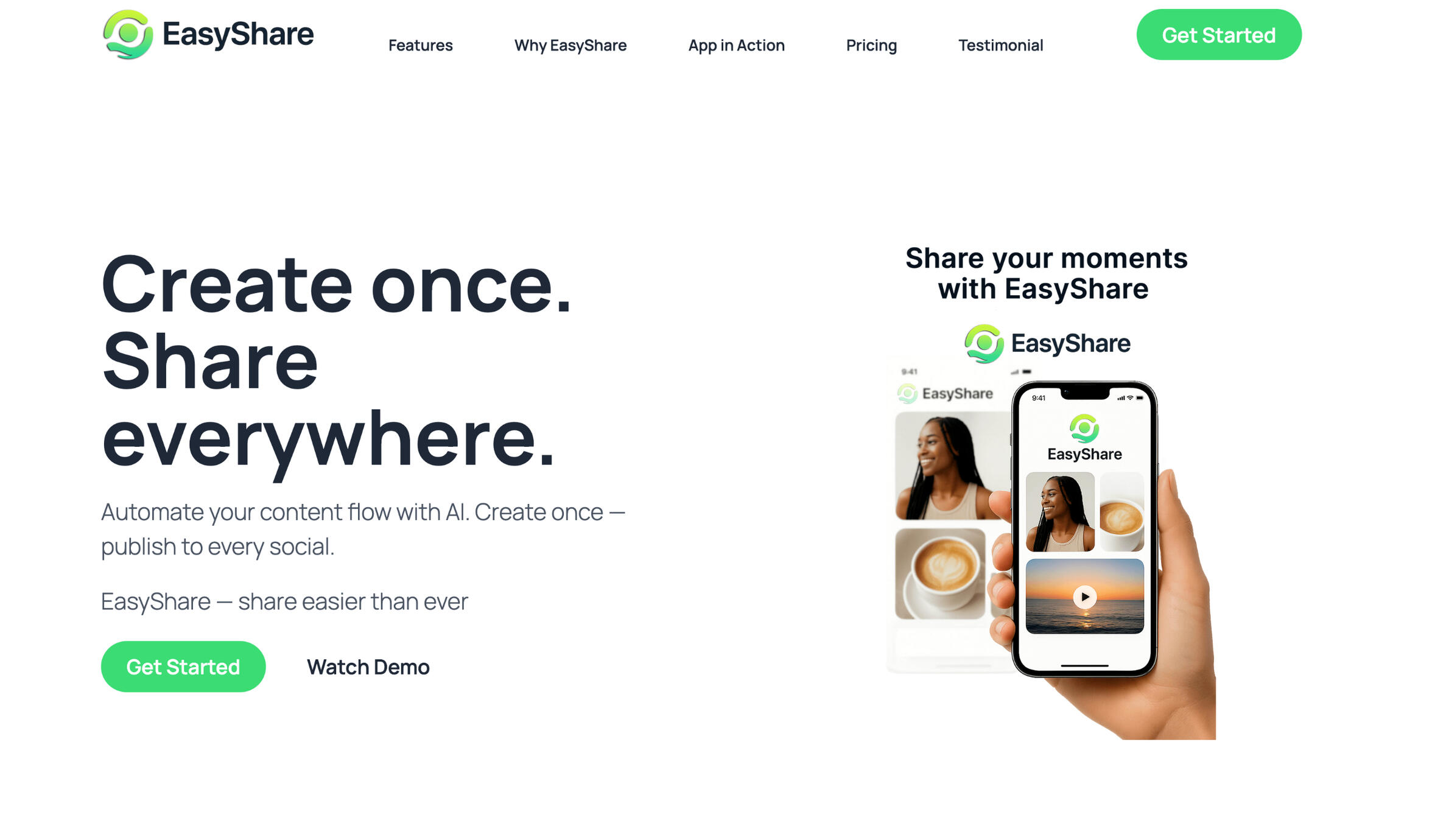 EasyShare — AI-powered content tool (editor, scheduler, assistant)